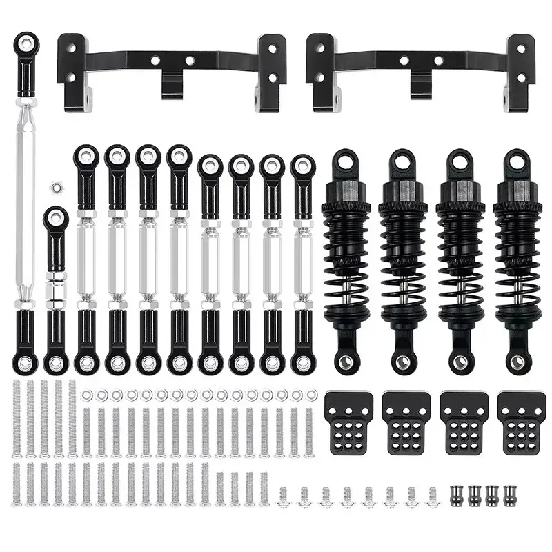 

For MN99S RC MN D90 Upgrades Mount Holder Shock Absorber Sets for Metal Chassis Link Rod Pull Rod Car Parts Accessories