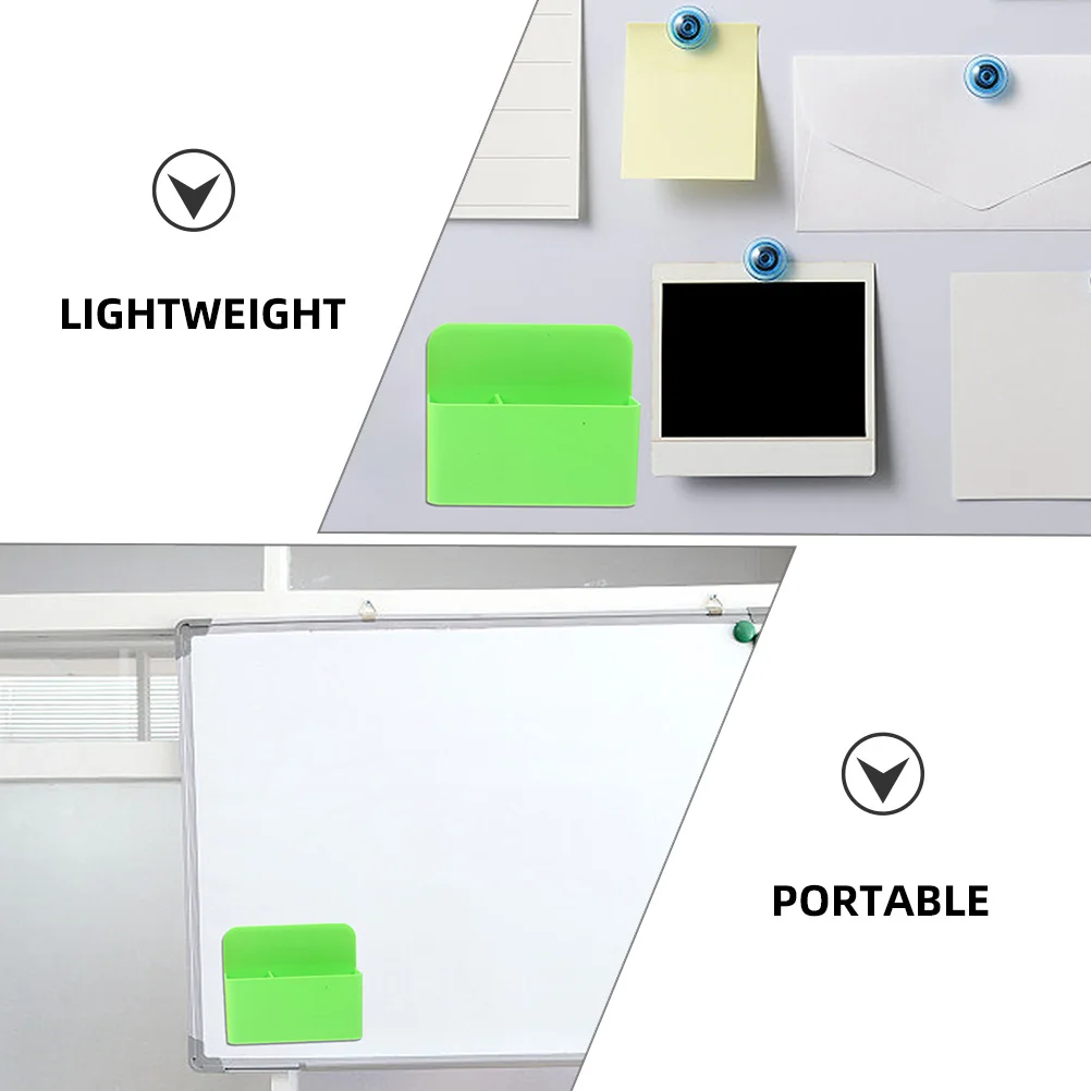

2 Pcs Magnetic Storage Box Board Holder White Whiteboard Accessories Pens Container Multifunction