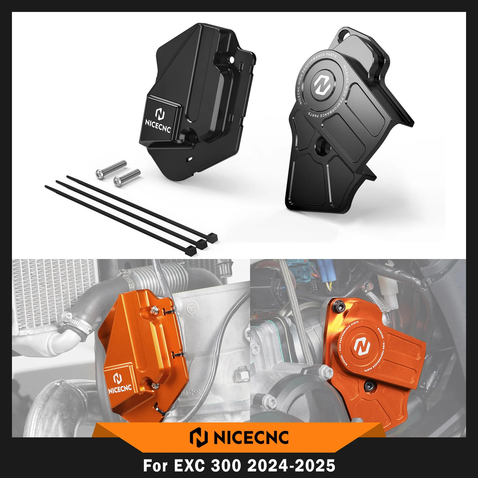 

For KTM 2024-2025 EXC 300 TPS Throttle Body Guard & Left Power Valve Cover EXC 250 XCW For Husqvarna TE 300 TE 250 TBI Enduro