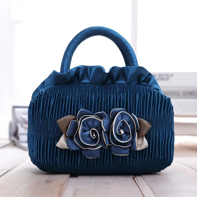 

Sweet girl's bag, mini bag, fragrant lady's flower bag, coin purse, silk cloth bag, princess bag, mobile phone bag
