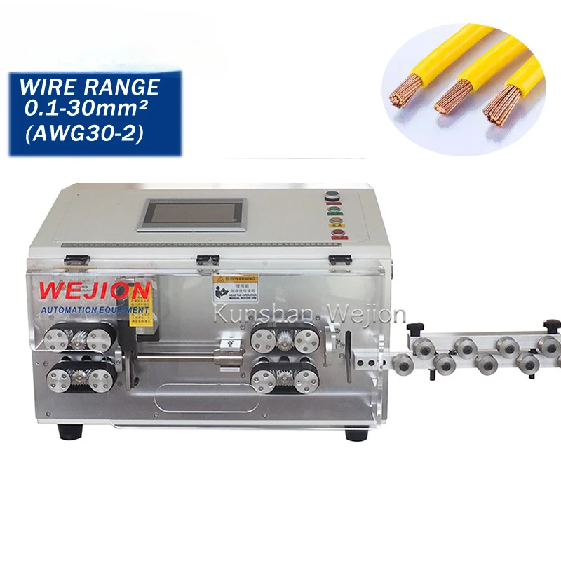 Full Automatic Electric Small Wire Cutter Stripper Copper Cable Wire Cutting Peeling Stripping Machine