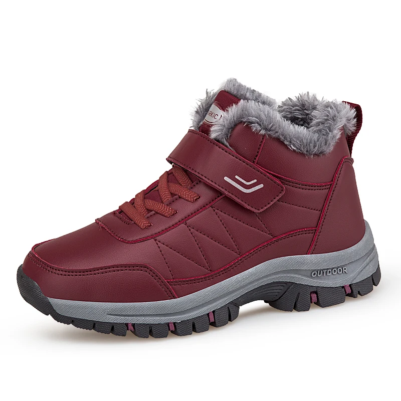 Stivali da donna invernali stivali da neve antivento Warm Plus scarpe da donna in velluto di cotone stivali da trekking antiscivolo scarpe Casual da