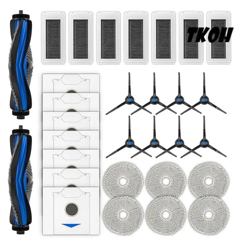 

TKOH-(30 Pack)N30 Omni Replacement Parts Compatible With ECOVACS DEEBOT N30 Omni/N30 Pro Omni Robotic Vacuum Accessories Kit