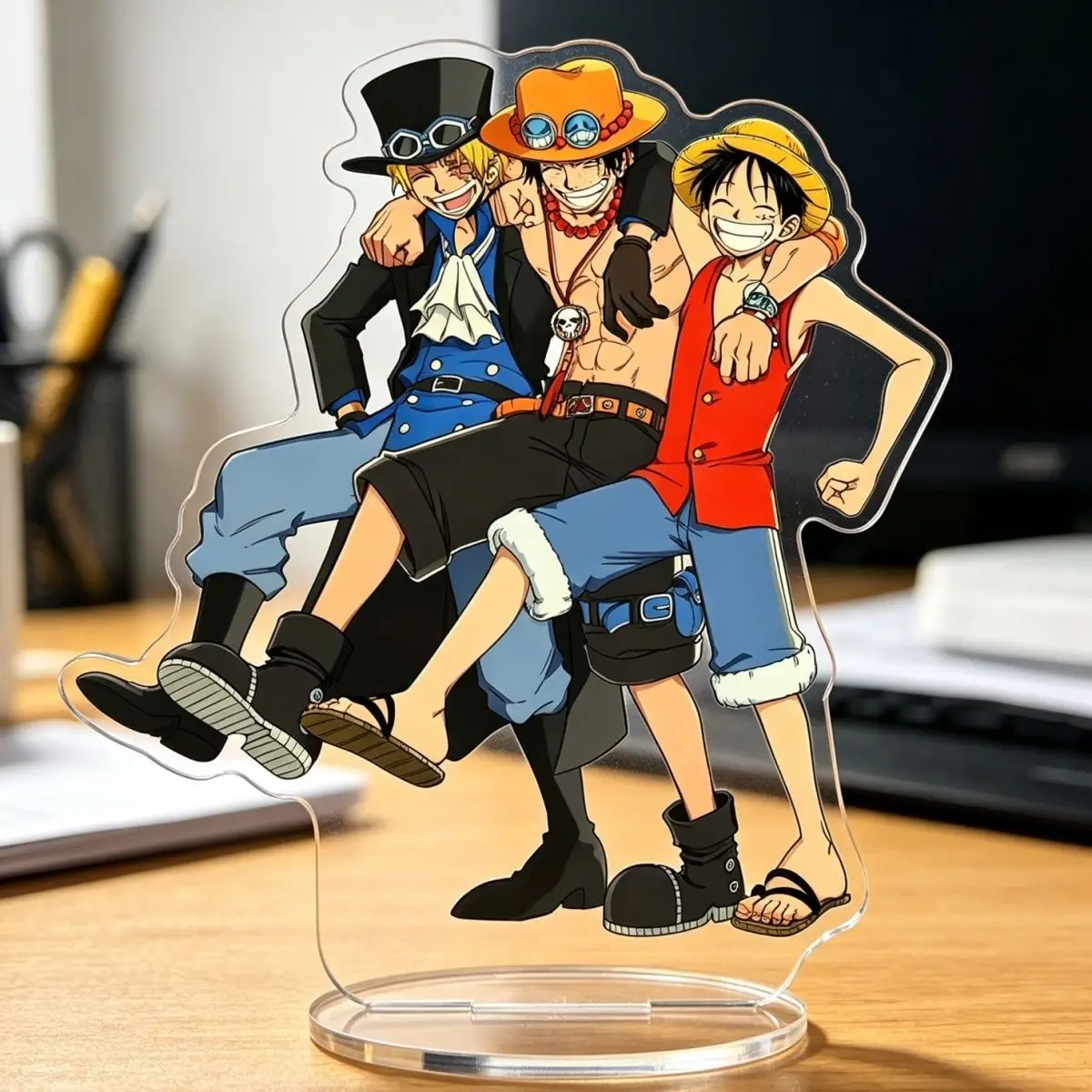 

Anime Peripherals Monkey D. Luffy Figure Acrylic Stand Portgas D. Ace Figurine Standing Plate Decoration Collection Toys Gifts