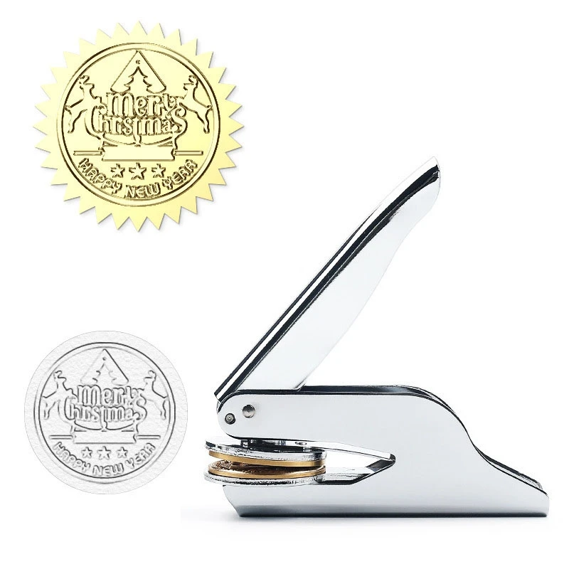 Custom Logo Embosser Stamp LOGO Jewellery Book Wedding Party Library Personalized  Private Seals  Envelope Graduation Christmas