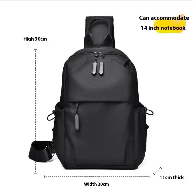 Men Casual And Versatile Waist Packs Trendy Street New Messenger Bag Men Sports Chest Bag  Large Capacity Diagonal Shoulder Bag