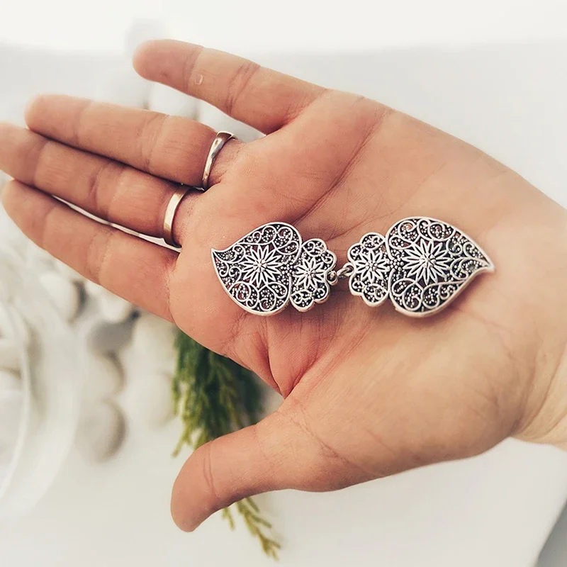 1 قطعة زر معدني الرجعية الصينية شيونغسام مشبك كيب عباءة المشبك سترة سترة الخياطة الحرفية وشاح المشبك اتصال مشبك #2