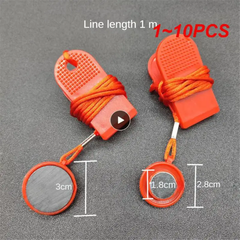 1 ~ 10 szt. Klucz zabezpieczający do bieżni magnes lekka blokada bezpieczeństwa magnetyczna uniwersalna pasuje do wielu modeli do biegania trening gimnastyczny