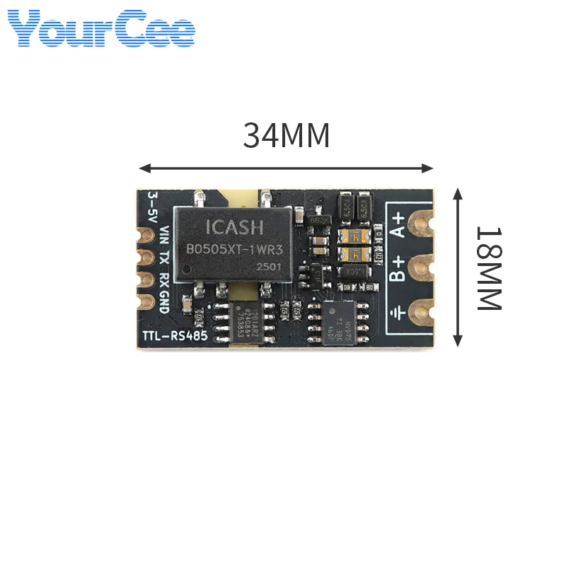 10 pz/1 pz Isolato TTL a RS485 Modulo Scheda di Livello Seriale Automatico Reverse Ad Alta Velocità 2 Mbps Isolamento di Comunicazione Half-duplex
