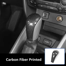 Carbon Fiber Printed Car Interior Styling Gear Shift Knob Sticker Cover for Suzuki Vitara 2016 2017 2018