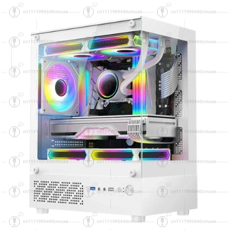 MINI sea view room computer case desktop matx glass side through game case