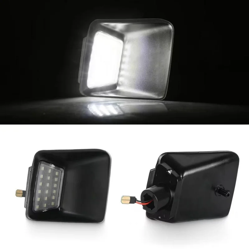 Para Chevrolet Colorado para GMC Canyon 2004-2012 camioneta 2 uds 6000K luz LED blanca para matrícula lámparas de números de estilo de coche
