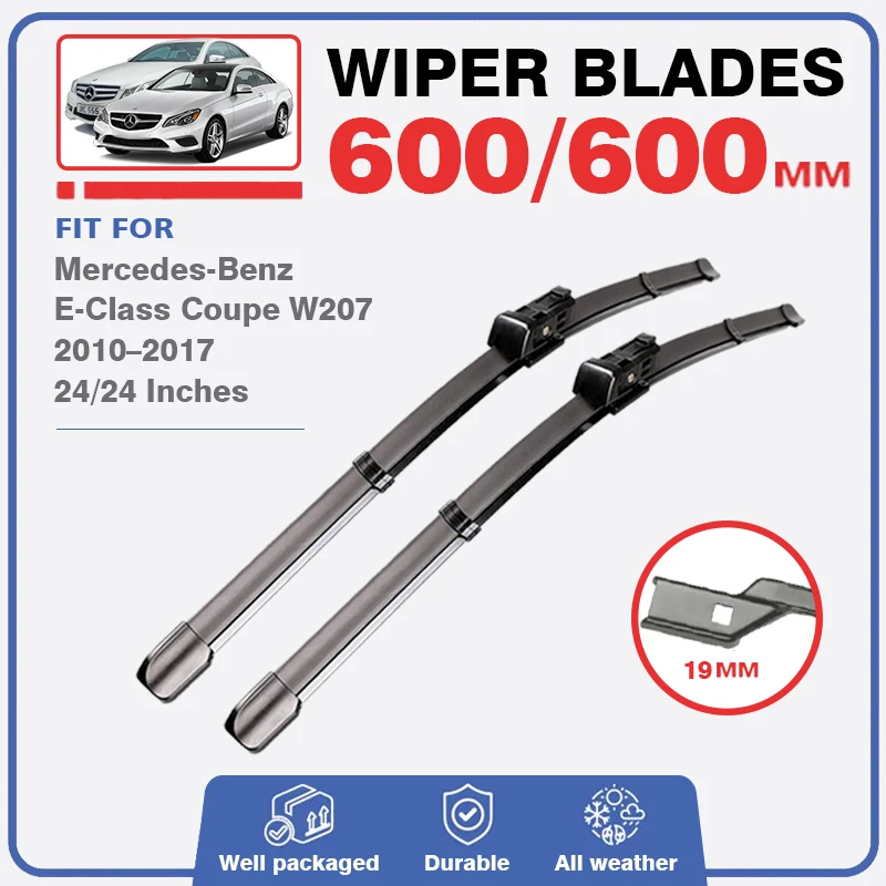 Car Wiper Blades For Mercedes Benz E Class C207 W207 2010 - 2017 Coupe Front Windshield Brushes Windscreen Accessories E350 2010