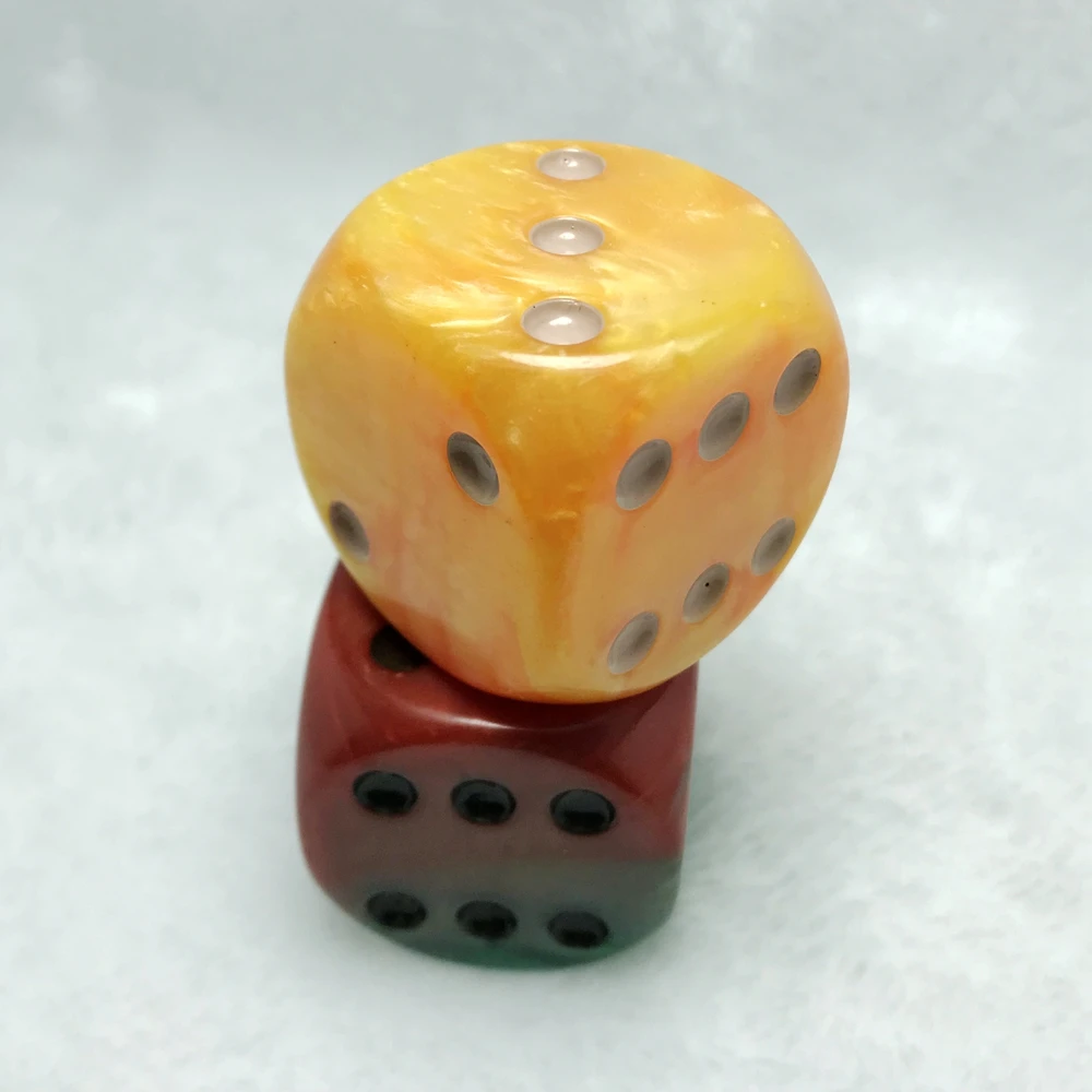 

Colour mixture Resin dice D6 big dice 35mm Playing Games Desktop Game 35mm 6 Sided Dice Game Toys D6 Dice Square Point Dice