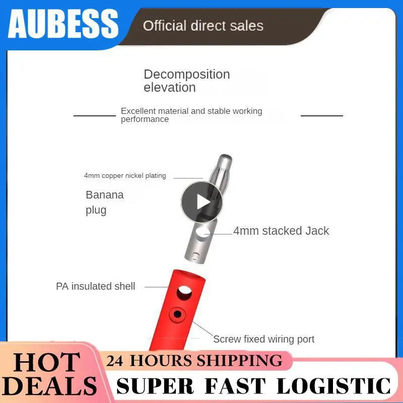 Audio Plug Automatically Extinguished After Leaving The Ignition Source Flame Retardant Receptacle Connector Banana Plug