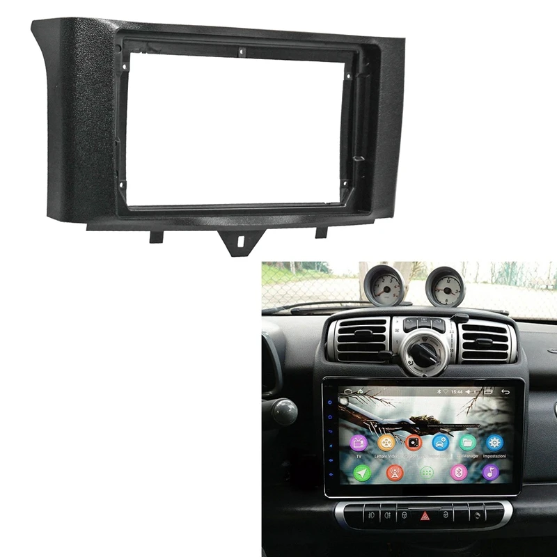 

2 Din Car Radio Fascia for Benz Smart Fortwo 2011-2015 DVD Stereo Frame Plate Adapter Mounting Dash Installation Bezel