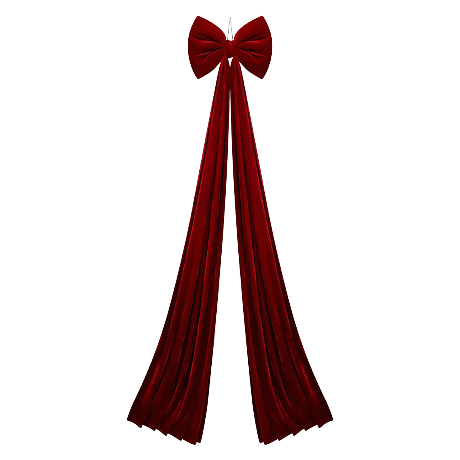 اضافية كبيرة عيد الميلاد الباب الأمامي القوس زينة 15.7X78.7 بوصة المخملية عيد الميلاد باب إكليل القوس مطرز عيد الميلاد جارلاند البط البري #3