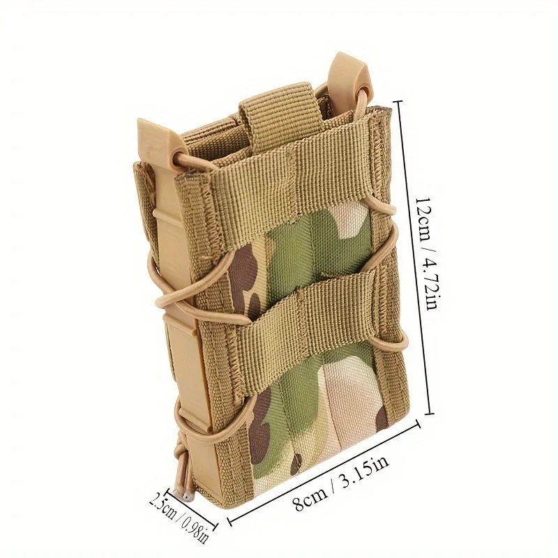 Tiger 5.56mm MOLLE System Magazine Holster for M4/M16/AK-47, Elastic Pull System, Belt/ Vest Attachment, Suitable for view 2