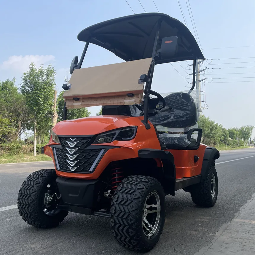 4/6-Seater All-Terrain Off-Road Golf Cart With Bluetooth Speakers Disc Brake Electric Sightseeing Golf Cart Rapid Delivery