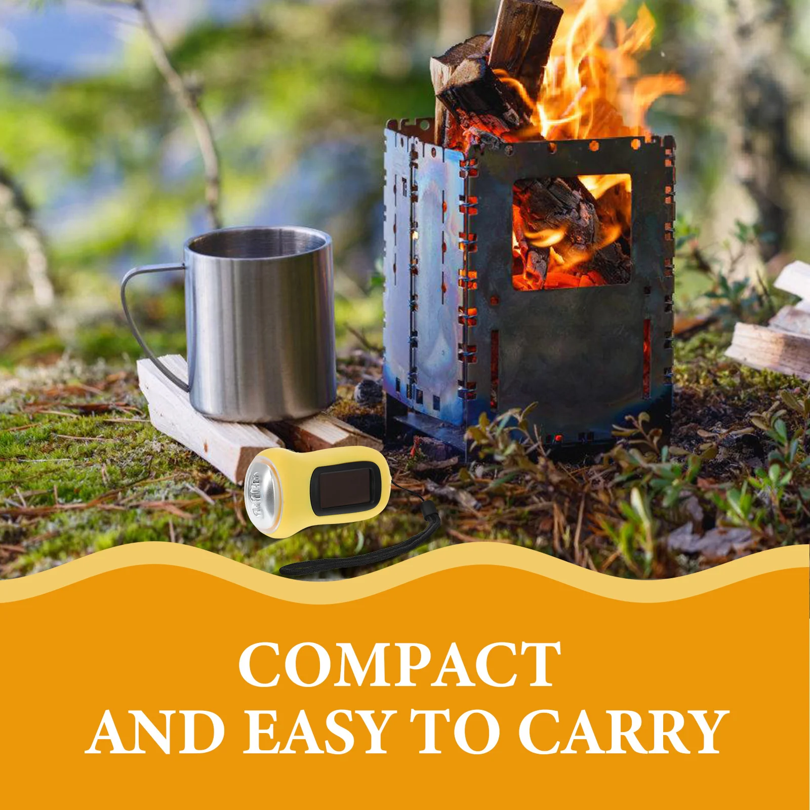 Solar Powered Hand Crank LED Rechargeable Flashlight Portable Emergency Camping Lantern Outdoor Hiking Light Solar Flashlight