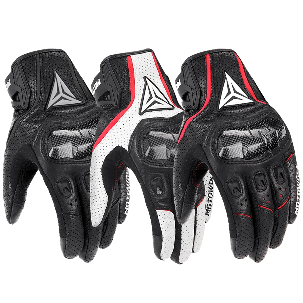 

Men's Motorcycle Gloves Anti Fall Touch Screen Four Season Riding Gloves Outdoor Riding Equipment Retro Leather Gloves