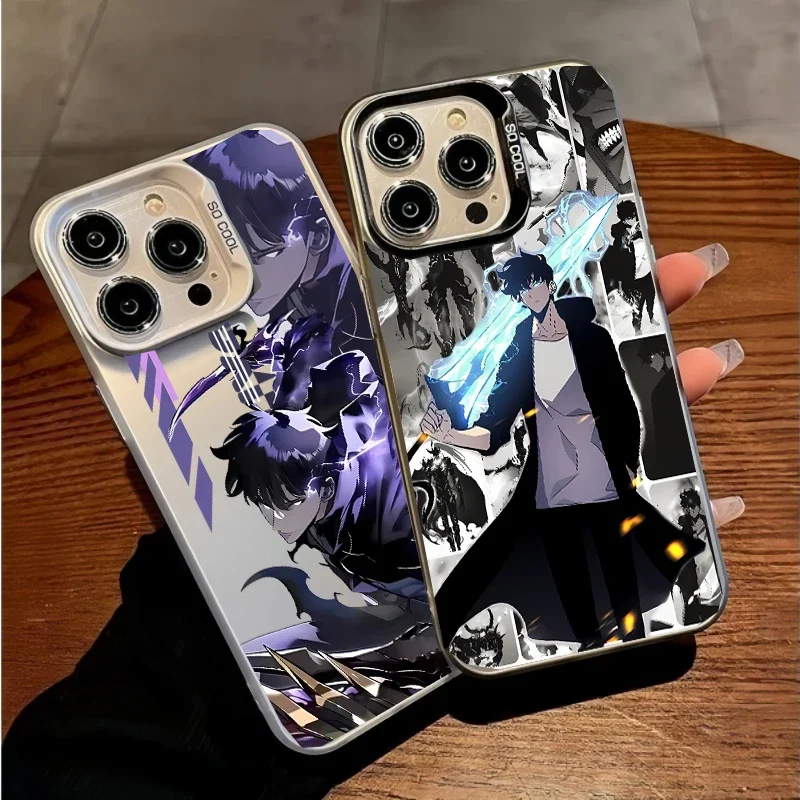 Phone Case For Xiaomi Redmi Note 10 5G 8 Pro Redmi 9T 7 8 9 K60 K30 K40 A1 A2 Plus Ultra Mi 13T cover Solo Leveling Laser IMD