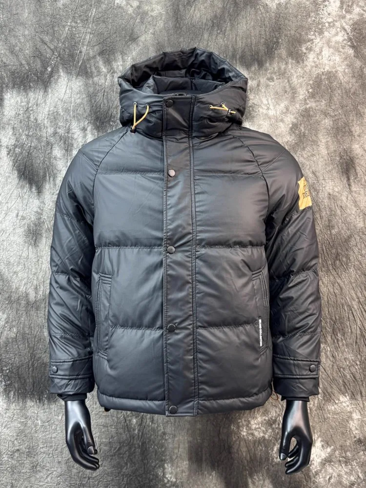 Winter Mens Casual Loose Fit Down Jacket Hooded Windproof Coat Thick Warm Overcoat Streetwear Outside Male New Fashion Jacket