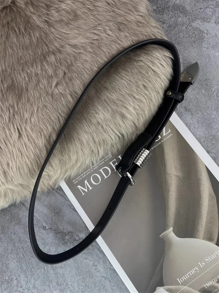ผู้หญิง Designer ของแท้หนังรัดตัวหญิง Cummerbund Coat เข็มขัดชุด Decration เข็มขัดแคบ J102