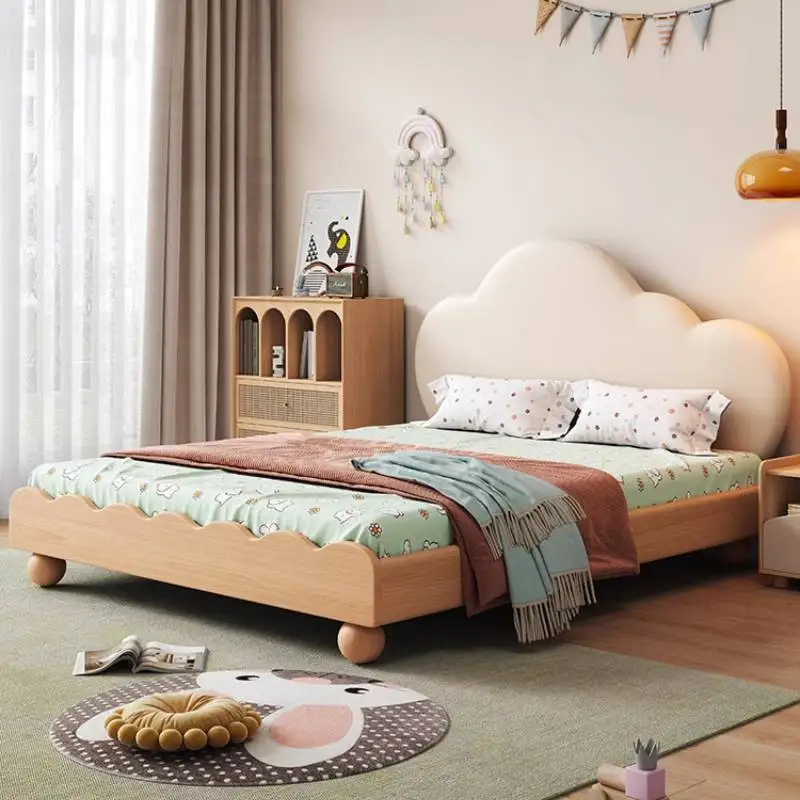 سرير أطفال عادي أوروبي آمن قابل للتوسيع بسيط فردي للأميرة سرير أطفال بنات تصميم حديث Lettino Per Bambini أثاث منزلي #3