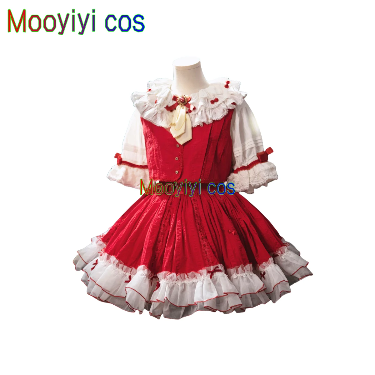 Flandre Scarlet Cosplay Kostuum voor Halloween, Kerst Rollenspel Party, Comic Game, lolita Maat S-XL Nieuw Project op voorraad