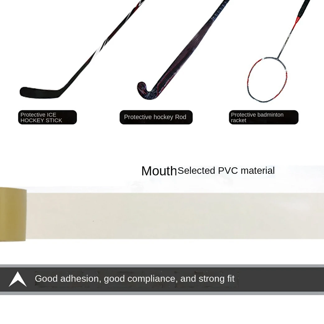 2แพ็คเทปฮอกกี้อเนกประสงค์Clear Shin Padถุงเท้าเทปม้วนกีฬาเกียร์2.4ซม.x 28M