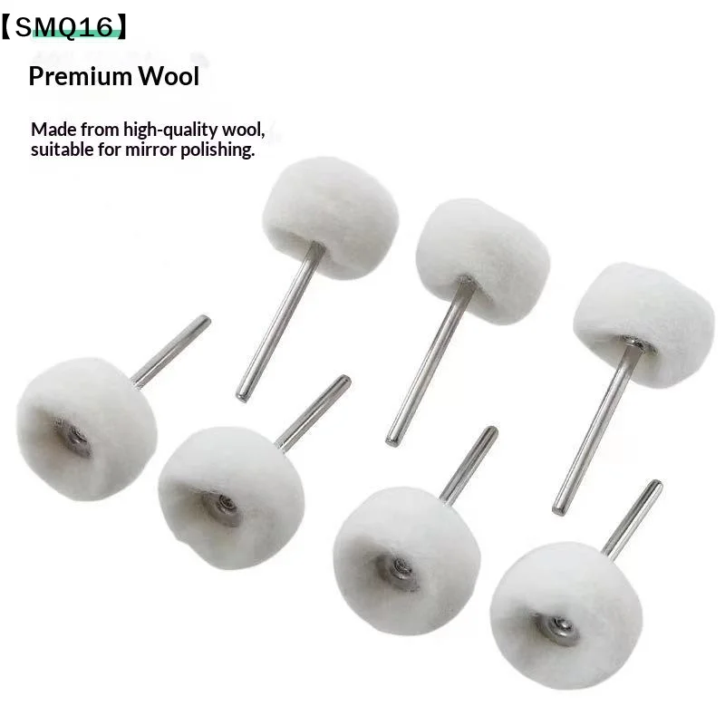 10Pcs Mini Grinding Sanding Head Abrasive Disc Felt 2.35/3mm Shank Buffing Wheels Metal Polish Brush Drill Rotary Tool【SMQ】