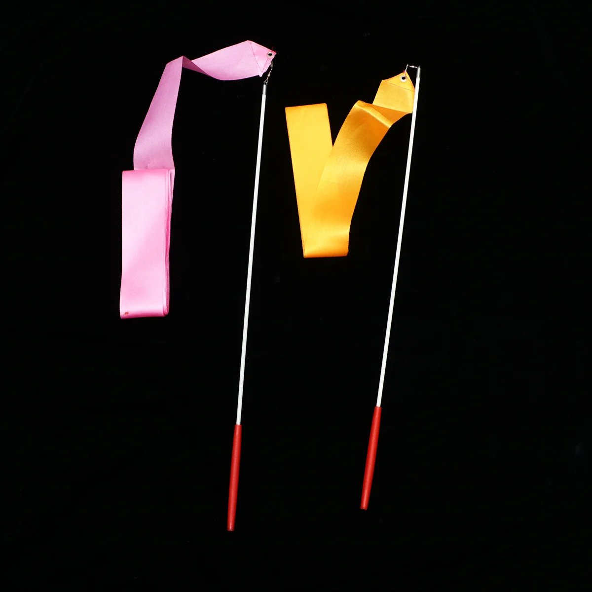 Nastri da ginnastica da 4 pezzi, maniglie di 4 metri di lunghezza incluse, perfetti per l'allenamento delle abilità del circo di danza cinese ritmica