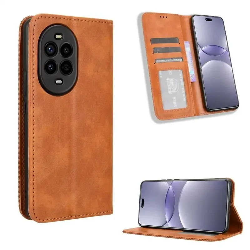 

For Huawei Nova 13 i 13i pro Flip Leather Retro Magnetic Bracket Wallet Phone Case For Huawei Nova 13 Pro 13i Cover Funda Capa