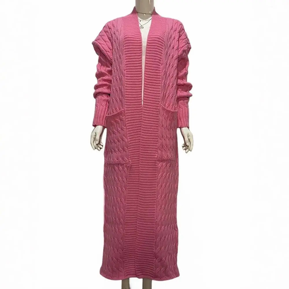 

Women's Casual Large Size Long Sweater Coat Comfortable Loose Fit Faionable Outerwear for Middle-Aged And ly