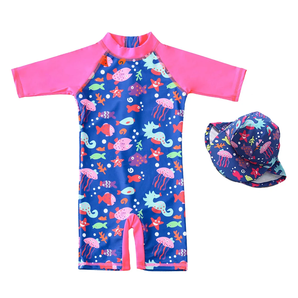 

Baby Girl Swimwear One-piece Swimsuit Toddlers Swimming Suits Water Sports Beachwear Suit Children Teenager Kids 1-5 Years Old