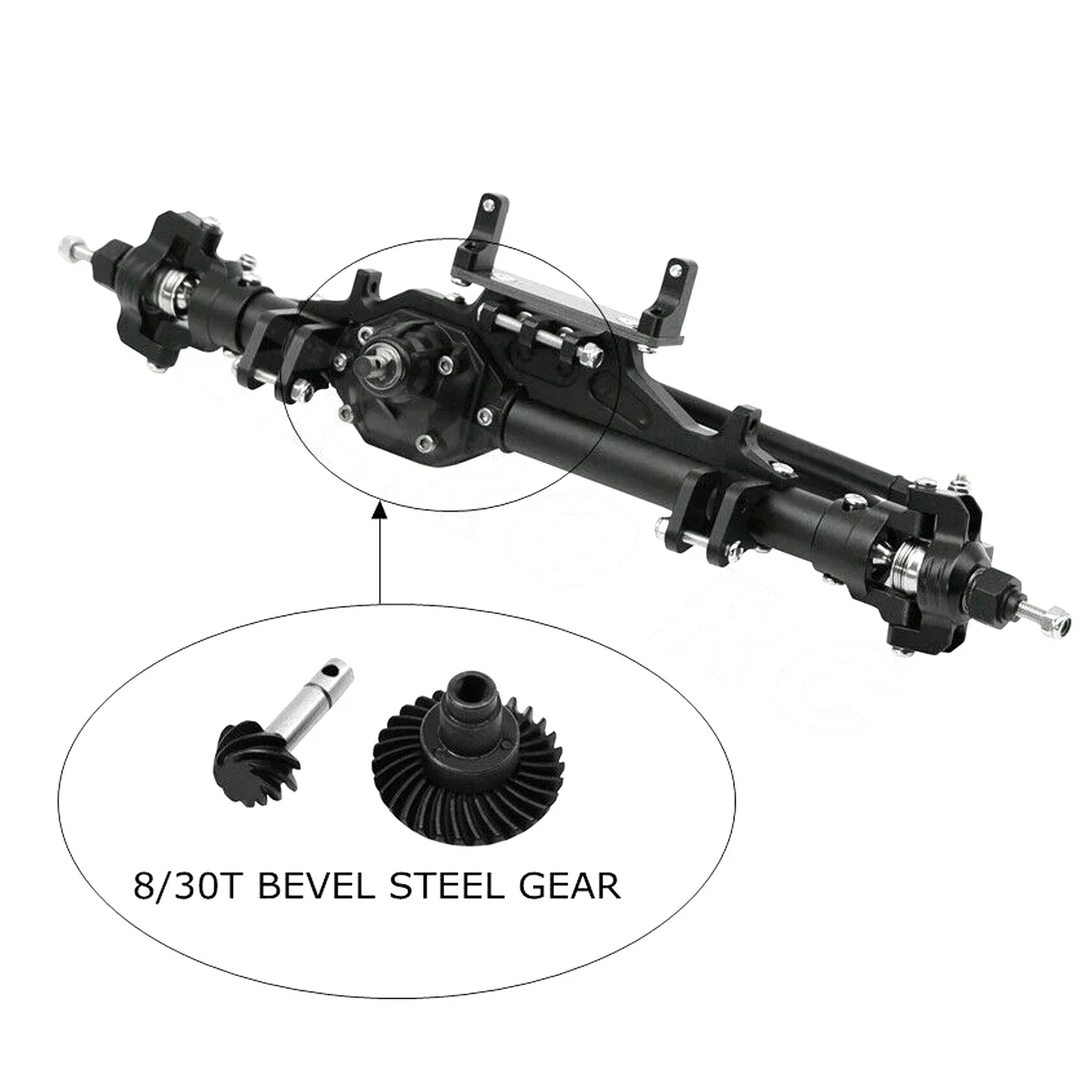 CNC ALLOY Front Rear AR60 Assembled Axles FOR Axial Wraith AX10 RR10 RC ROCK CAR