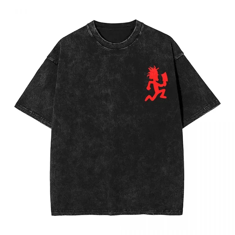 خمر غسلها الهيب هوب قميص مهرج Setwear TPosse مجنون شريط نمط تنفس تي شيرت رجالي لجميع المواسم المصنوعة في الصين