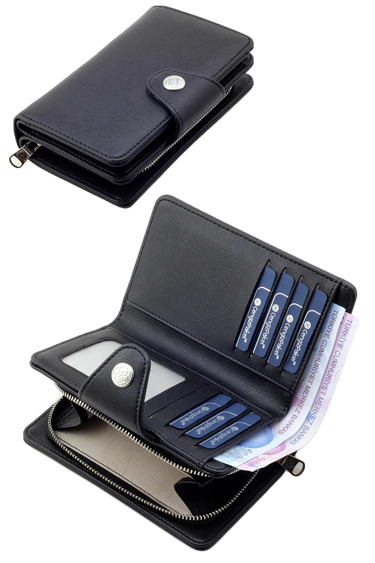 Medium Size Black Wallet 2021 new fashion women's short wallet women's coin purse purses for women card holder wallet