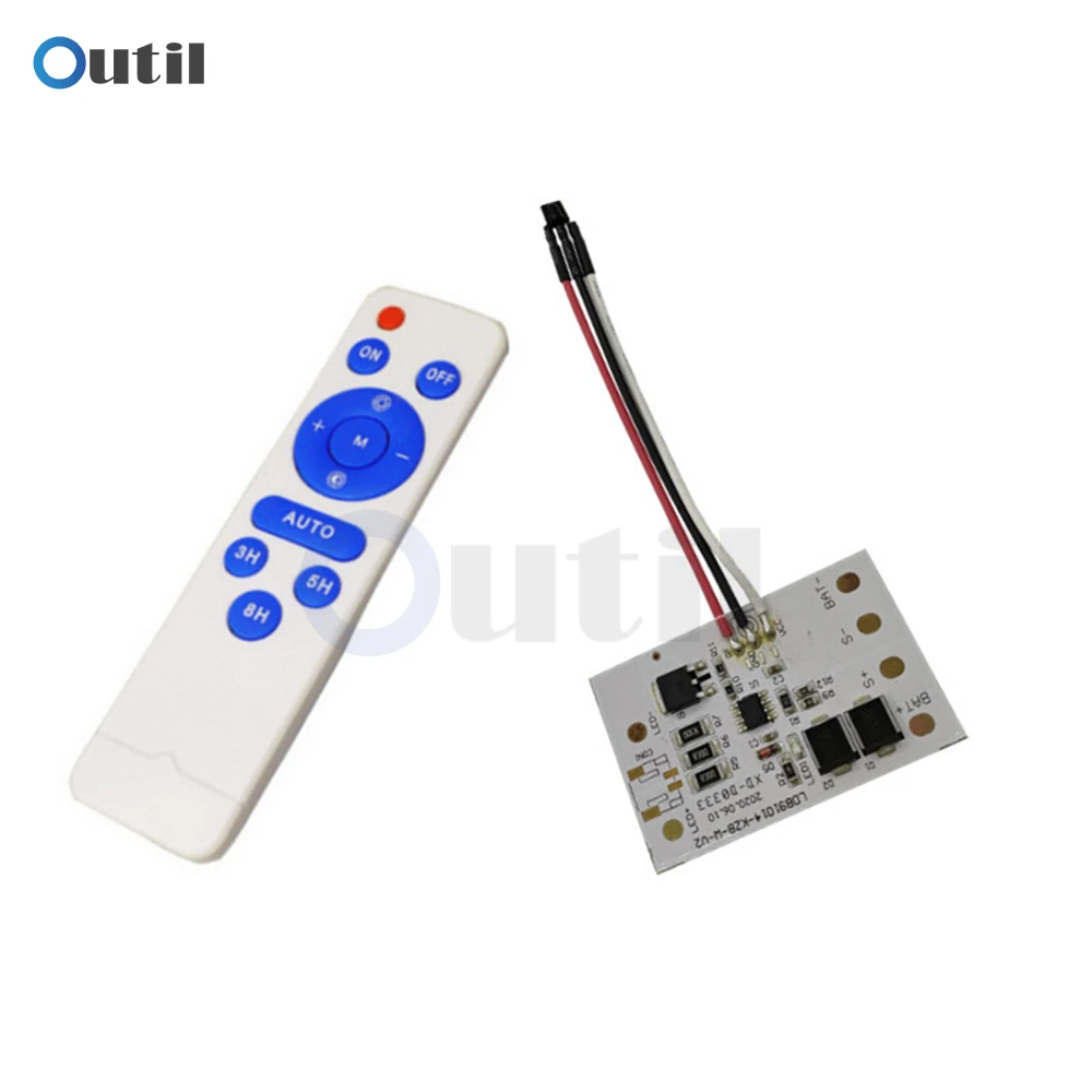 3.2V 3.7V Remote Control Solar Ceiling Light Control Panel Solar Flood Light Integrated Street Light 30W Circuit Board Driver