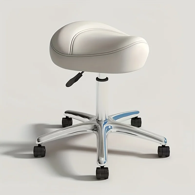 Profesjonalne krzesło fryzjerskie z hydraulicznym regulacją wysokości, obrotowe o 360 stopni krzesło barberskie z kółkami, ergonomiczne krzesło do stylizacji, krzesła biurowe