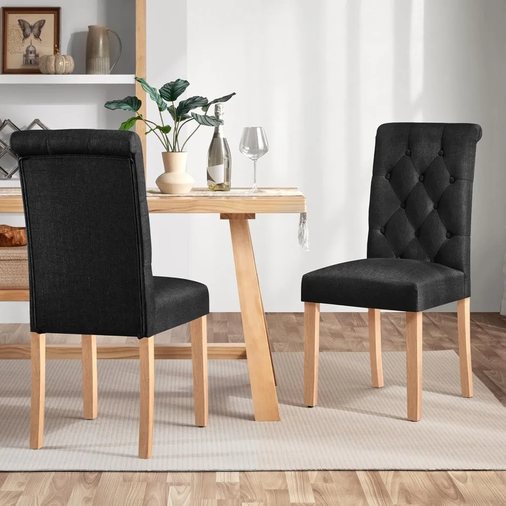 

Set of 2 Kitchen Stylish Dining Room Upholstered with Solid Seat for Home, 1 Package, Dining Stools