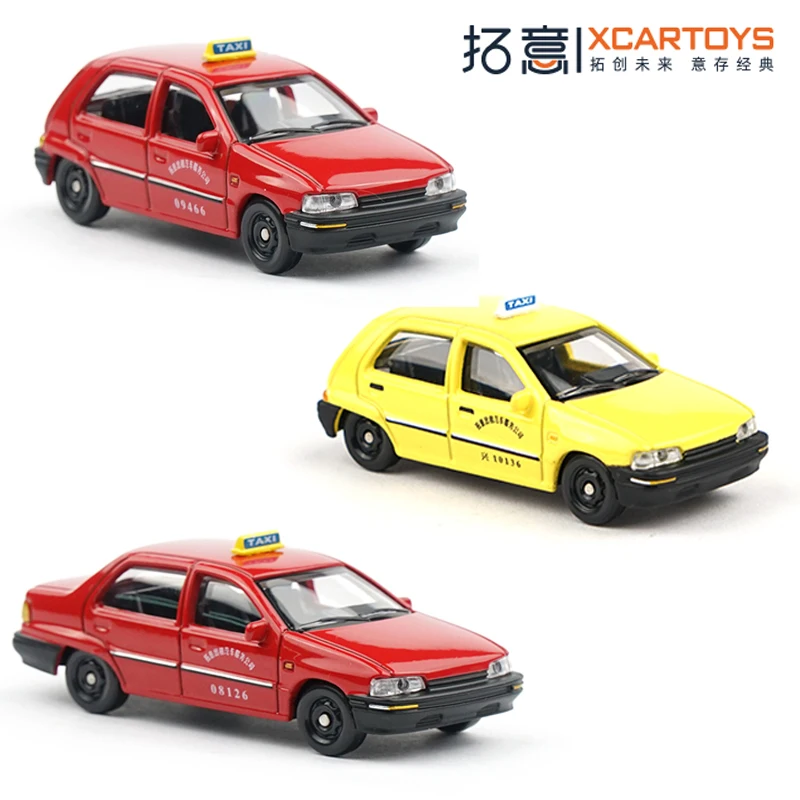 XCARTOYS 1/64 Tianjin Xiali Taxi Cars Alloy Toys Motor Vehicle Diecast Metal Model Kids Xmas Gift Toys for Boys