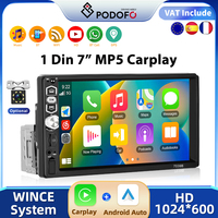 Podofo 2 din Carplay Car Radio Autoradio 7\