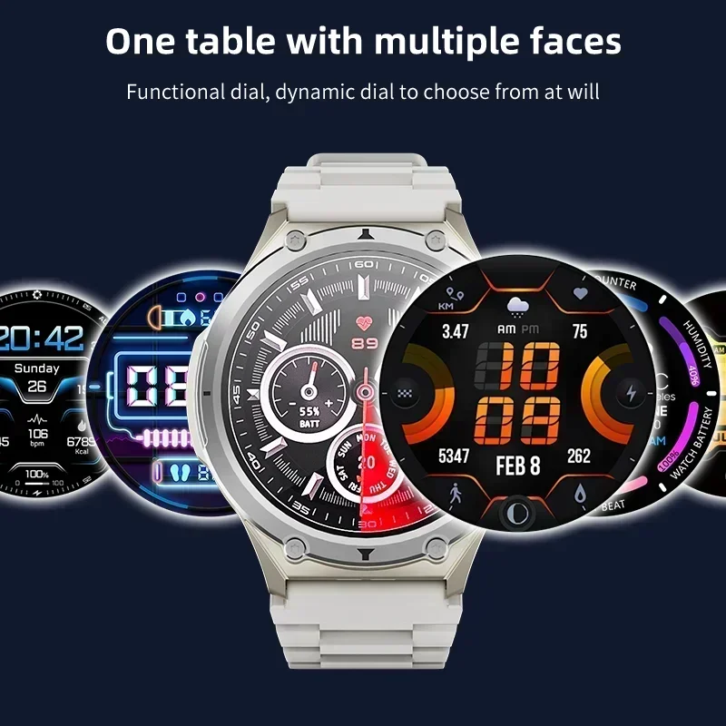 2025 Newest 4G LTE Android Smartwatch 1.6" 720×720 AMOLED HD Display Bluetooth GPS WiFi Blue Light Filter IP68 Waterproof