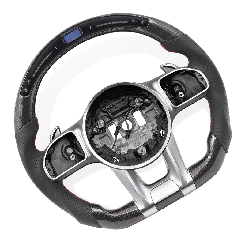 LED Carbon Fiber Steering Wheel for Mercedes Benz AMG A C E CL GL C E CLS CLA A GLB GLA GLC W204 W205 W213 W212 W220 W221 W222