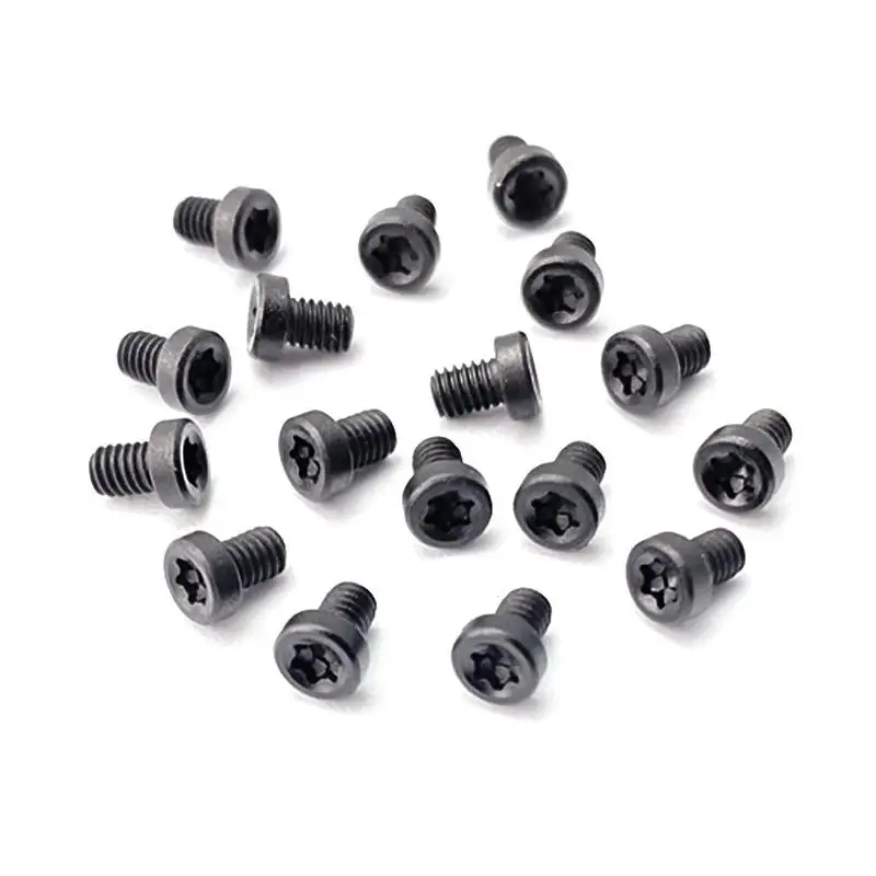 5PCS Titanium Alloy M2.5 T6 Torx Screw Half Round Head M2.5 Thread Screws for Fold Knife Handle Spindle Make Repair Accessories
