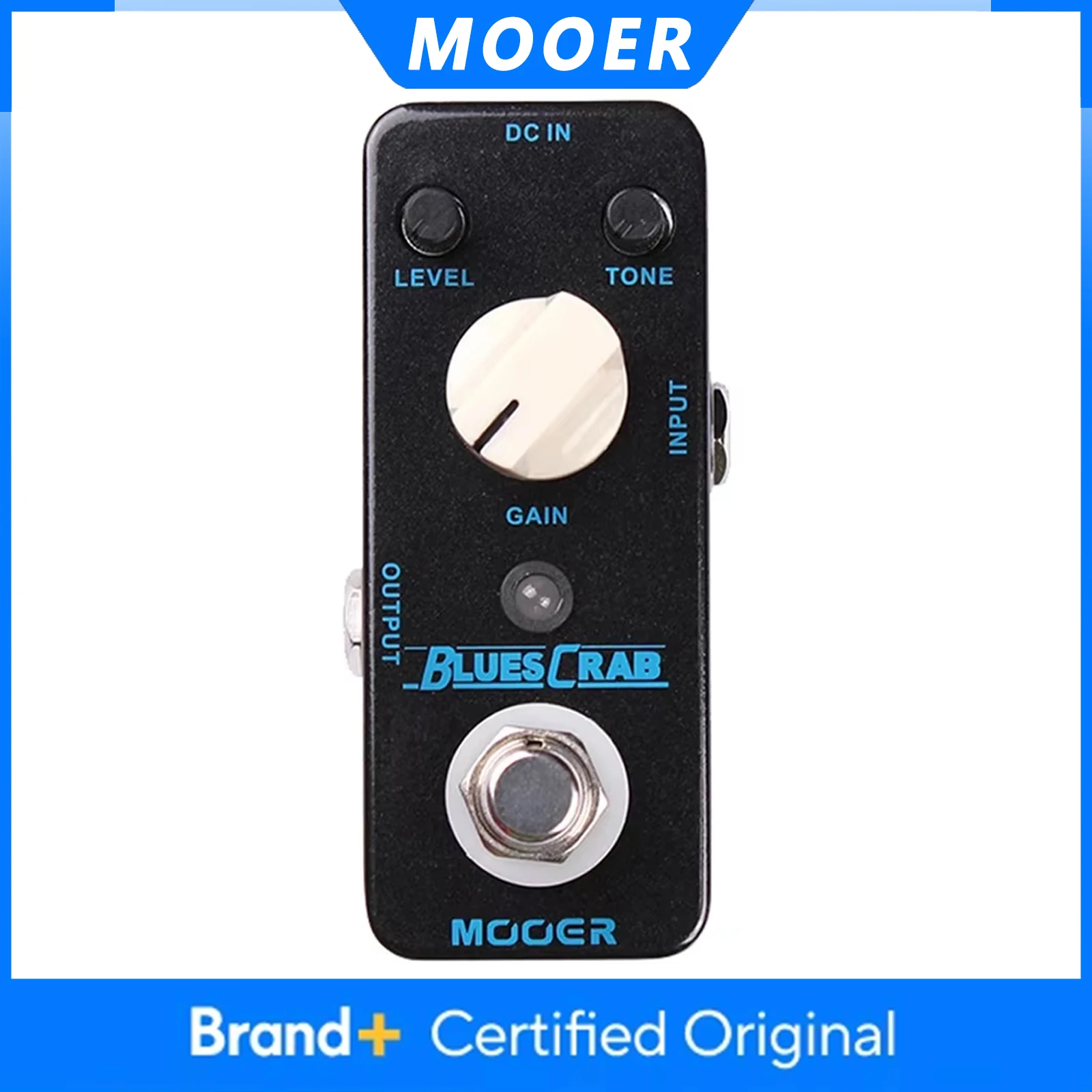 MOOER BLUES CRAB Guitar Blues Overdrive Effect Pedal Metal Shell True Bypass Pedal Electric Guitar Parts & Accessories