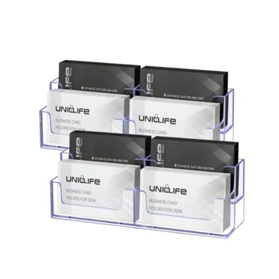 

Acrylic Business Card Holder for Desk Tiers s Business Card Display Stand for Men and Women Desktop Business Card Organizer Car