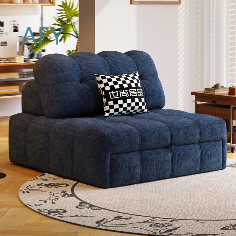 Pouf Sofa Bed for Small Space Foldable Convertible Sleeper Sofa for Living Room Bedroom Multi Functional Expandable Sofa Bed